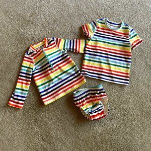 Toddler Rainbow Swim Set - Primary Baby - Pride
